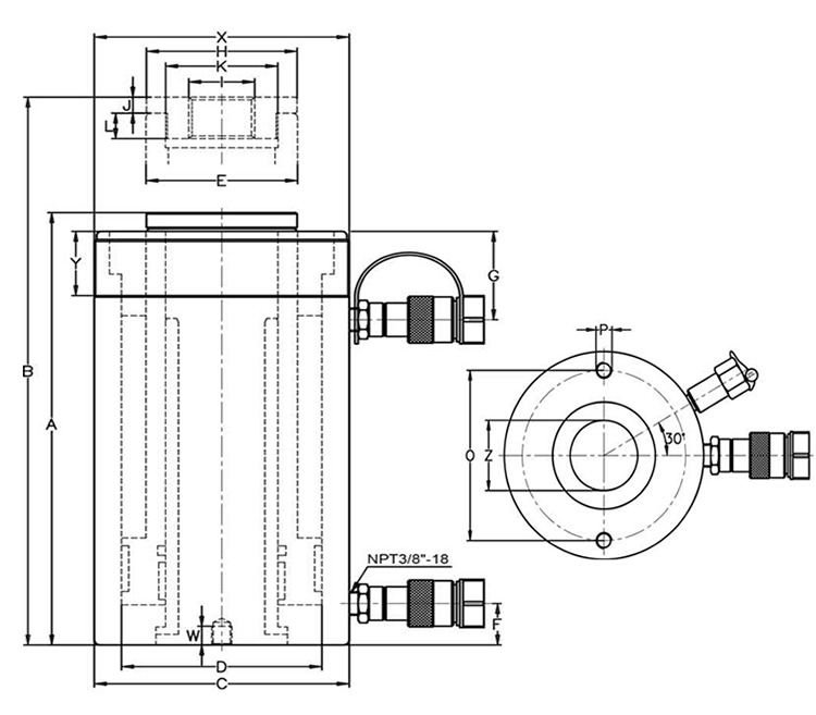 RRH Series Double-Acting Hollow Cylinders Jack(Images 1) RRH Double-Acting Hollow Cylinders-2.jpg